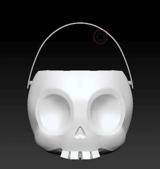 Toon Skull Candy Bucket 3d model