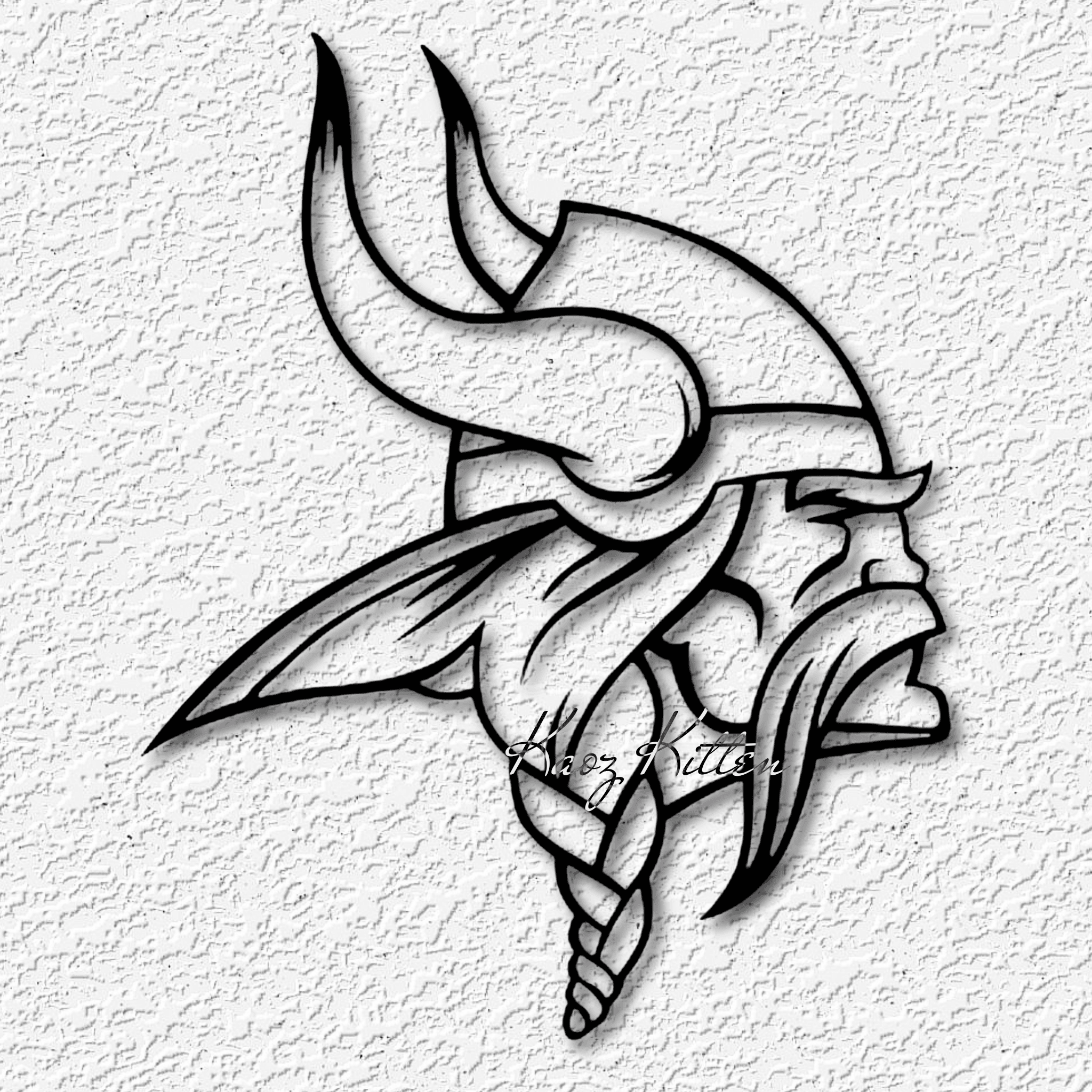 minnesota vikings wall art football home decor 3d model