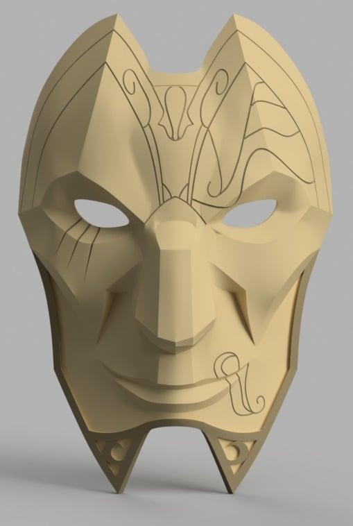 Jhin Mask (League of Legends) 3d model