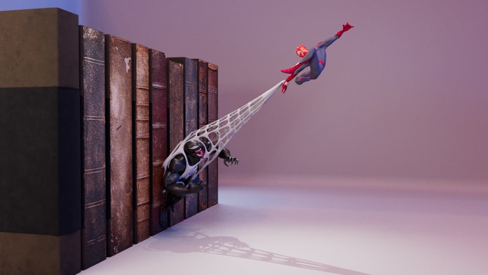 Amazing Spider-man and Venom 3d model