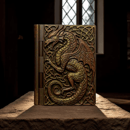 Medieval Dragon Book Box 3d model