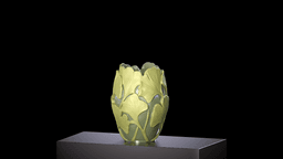 The Ginkgo’s Embrace — Relief Vase 3d model