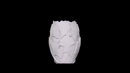 The Ginkgo’s Embrace — Relief Vase 3d model