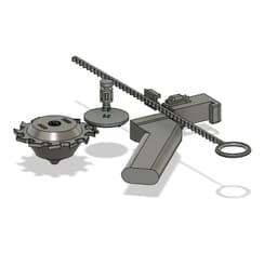 Modular Spinning Top with launcher 3d model