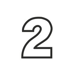 Number 2 Cookie Cutter STL File - 4 inches 3d model