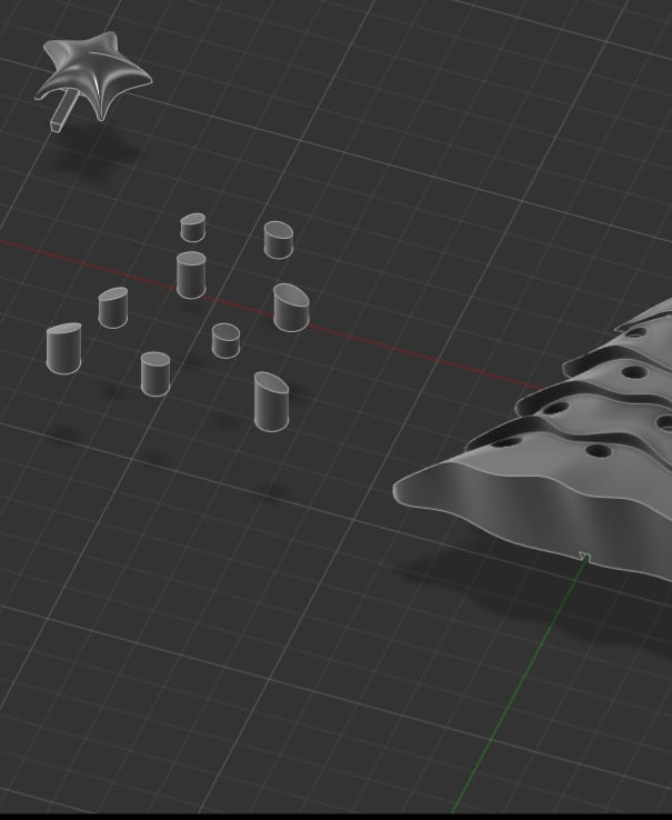 Christmas Tree Magnet Bottle Opener 3d model