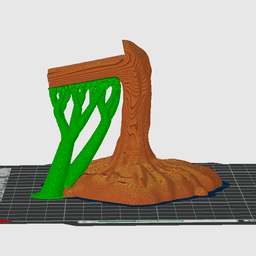Spilled Wine Heart Shaped Bottle Holder 3d model