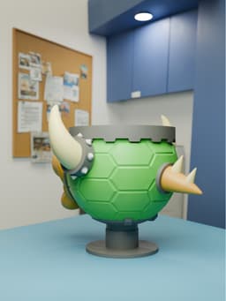 Mario Bowser Mug 3d model