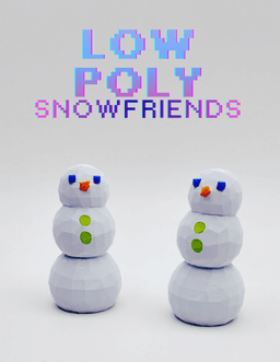 Low Poly Snow Pals 3d model