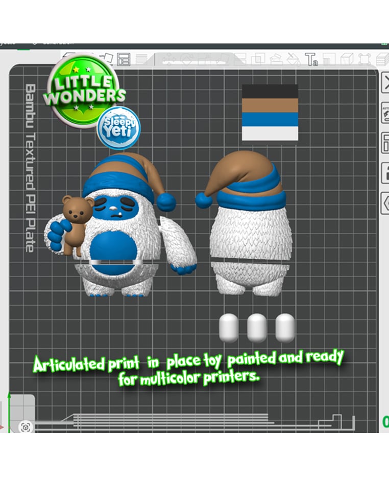 Sleepy Yeti 3d model