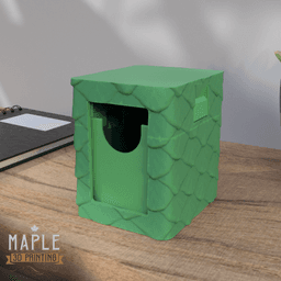Snap Shut Deck Box - Dragon Scales 3d model