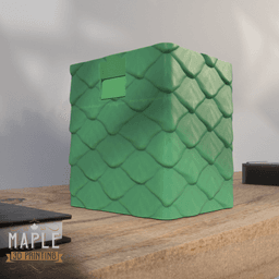 Snap Shut Deck Box - Dragon Scales 3d model