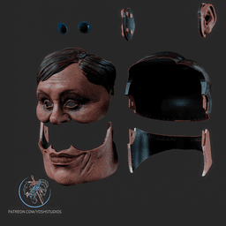 Alien Mask 3D Printer STL File 3d model