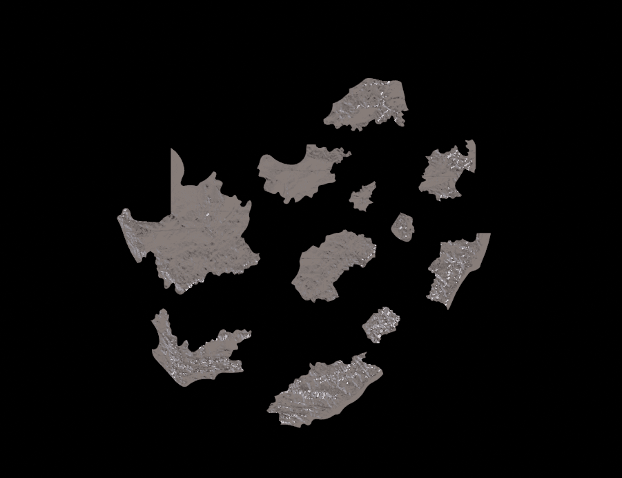 FULL WORLD PUZZLE 3d model