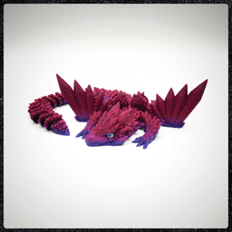 Crystal Dragon - Articulated - Print in Place - Fantasy 3d model