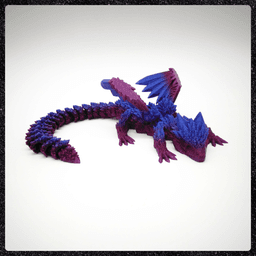 Crystal Dragon - Articulated - Print in Place - Fantasy 3d model