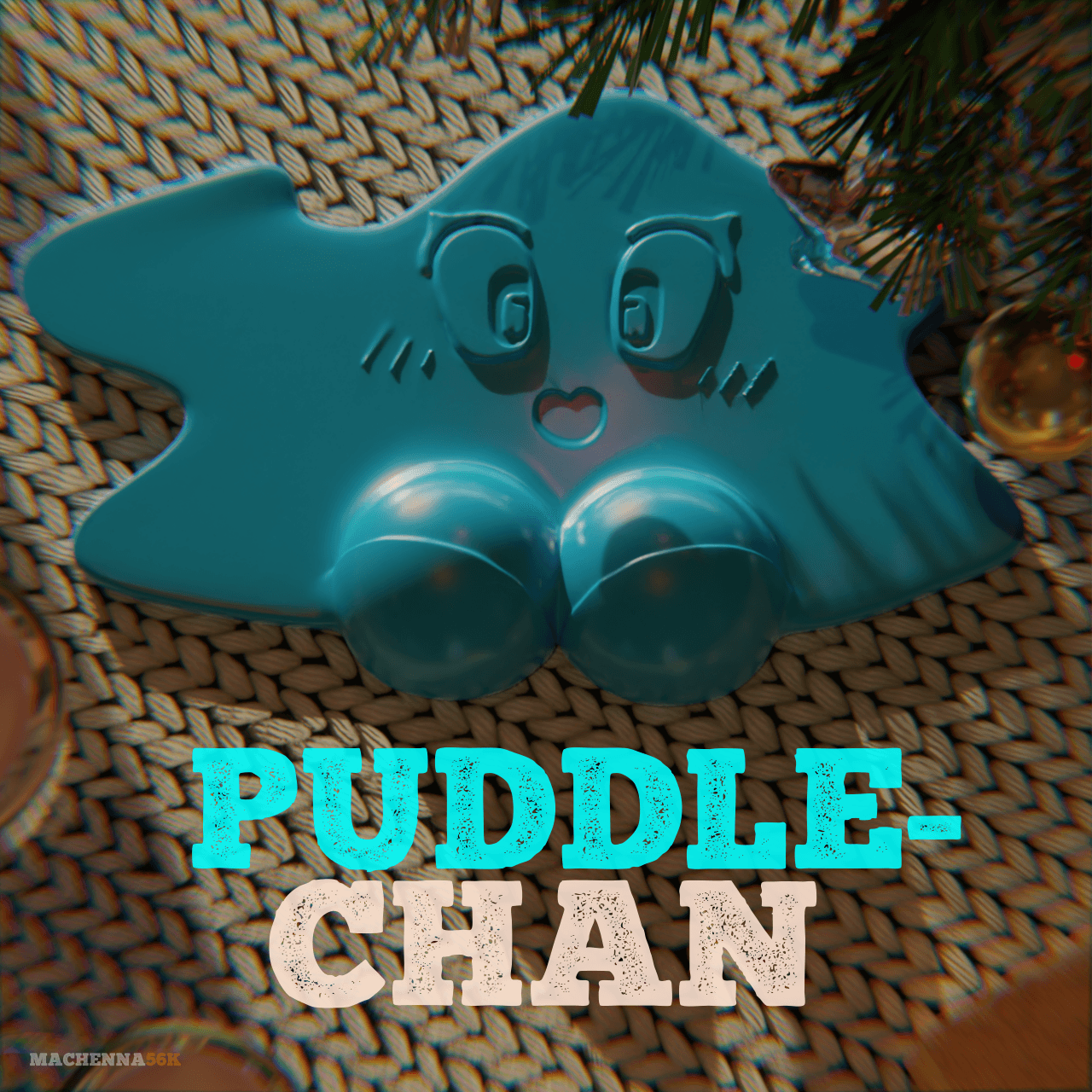 Puddle-Chan  |  Drawfee Fanart 3d model