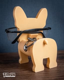 FRENCH BULLDOG GLASSES HOLDER V2 3d model