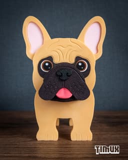 FRENCH BULLDOG GLASSES HOLDER V2 3d model
