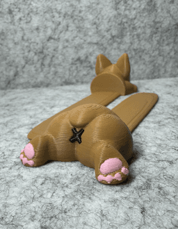 Smooshy Face Dog / Booty Bookmark 3d model