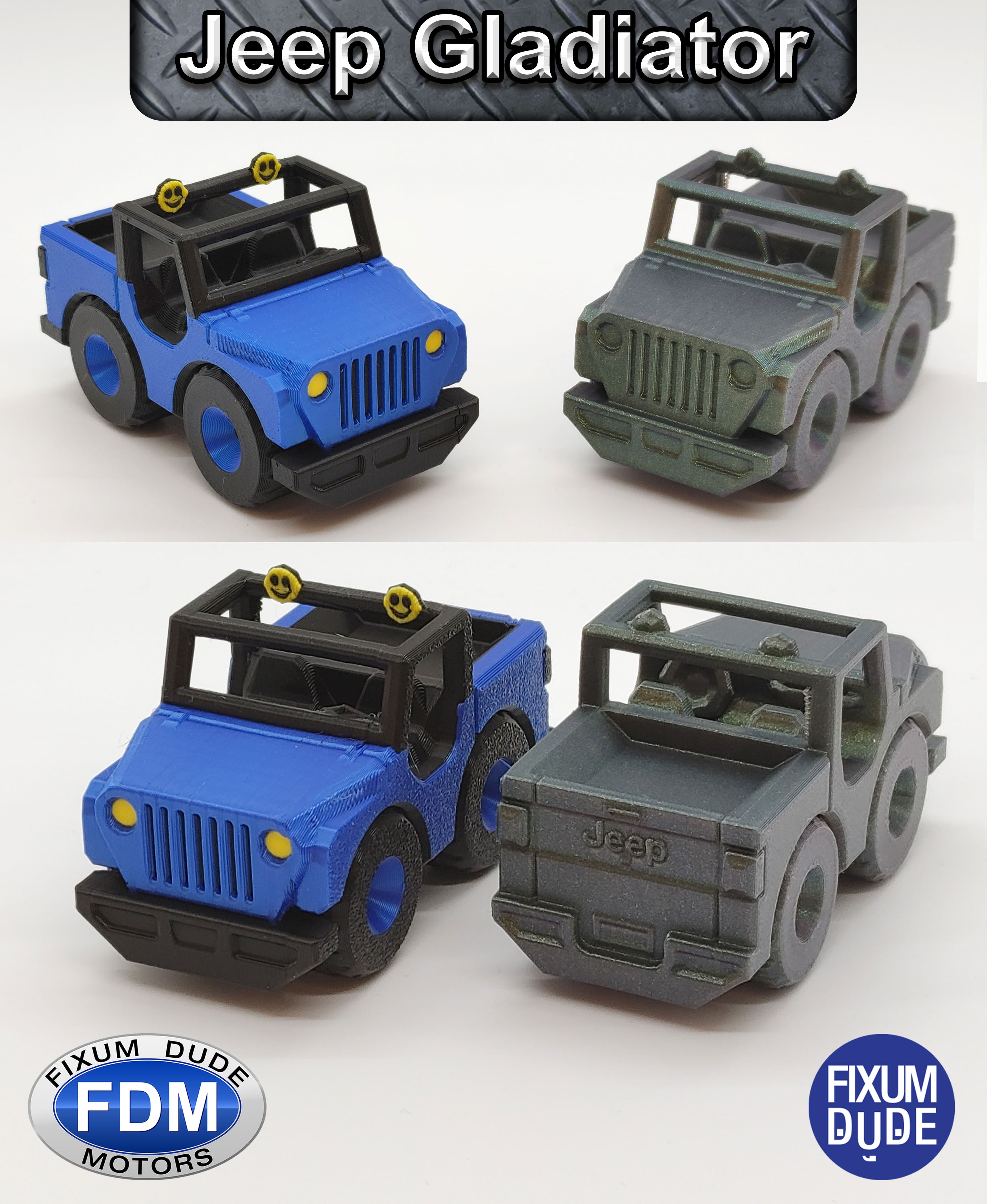 Fixum Dude Motors PiP Jeep Gladiator 3d model