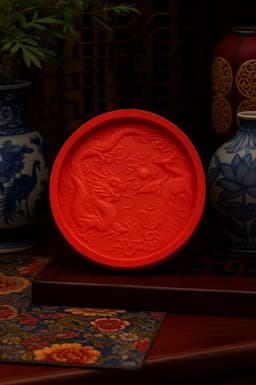 Oriental Decorative Tray for Home or Office Decor 3d model