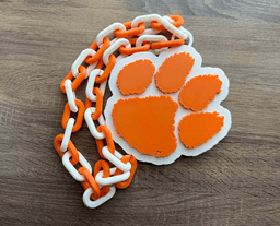 Clemson Tigers Oversized Necklace, Pendant 3d model