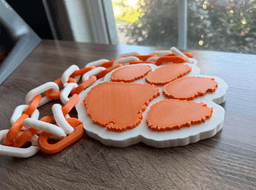 Clemson Tigers Oversized Necklace, Pendant 3d model