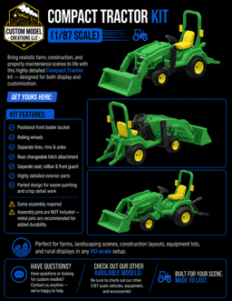 Compact Tractor Kit 2305 (1/87 Scale) 3d model