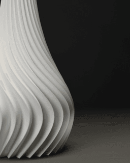 Creased Plant Pot #1 | Minimal parametric design vase model 3d model