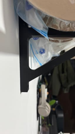 Wall-Mounted Filament Shelf Bracket – Fits 25mm Rod for Storing Filament Spools 3d model