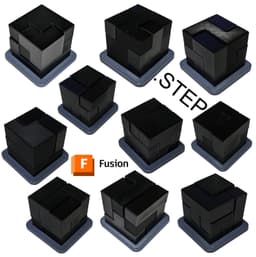 Puzzle cubes 3x3 3d model