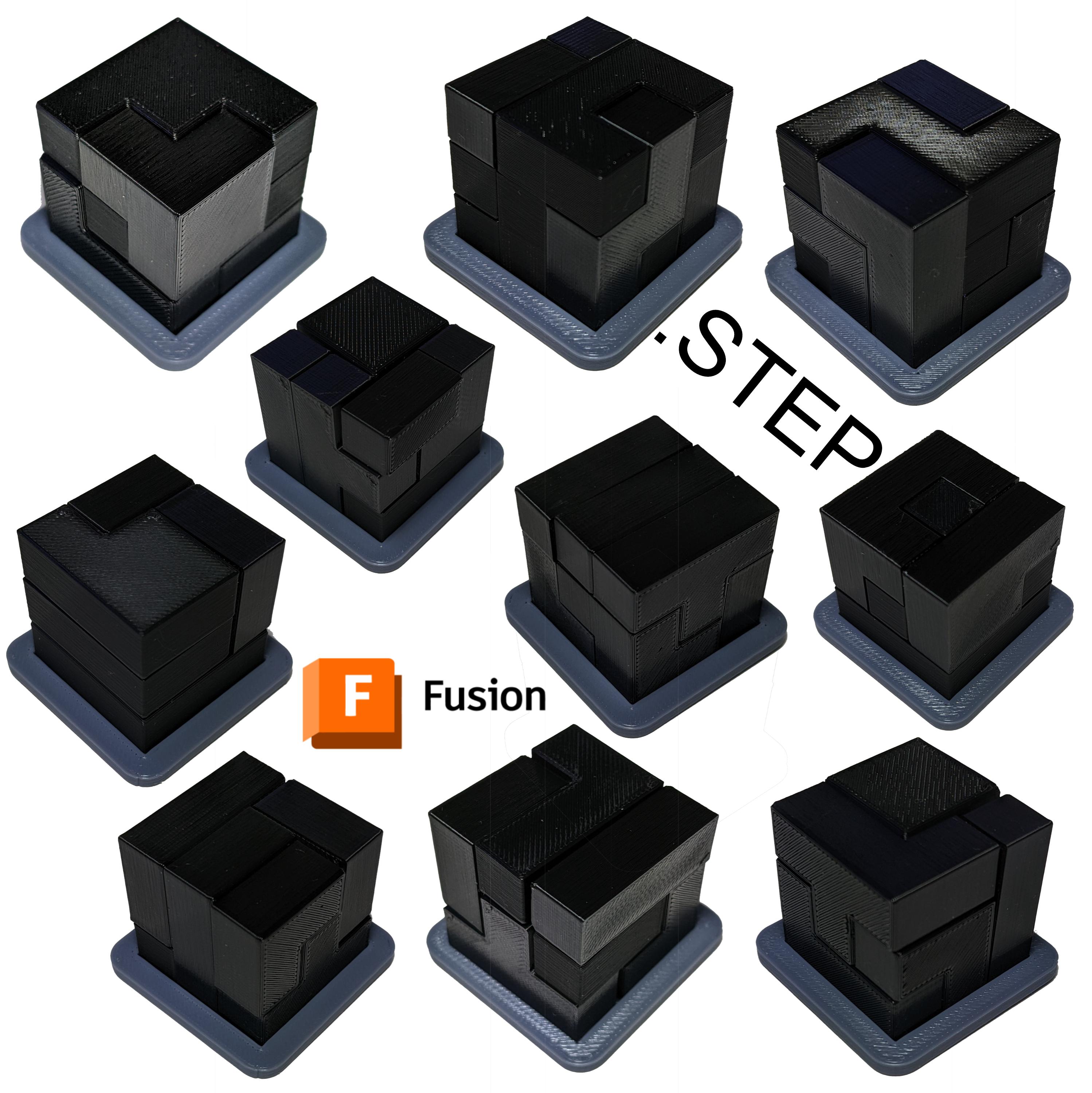 Puzzle cubes 3x3 3d model