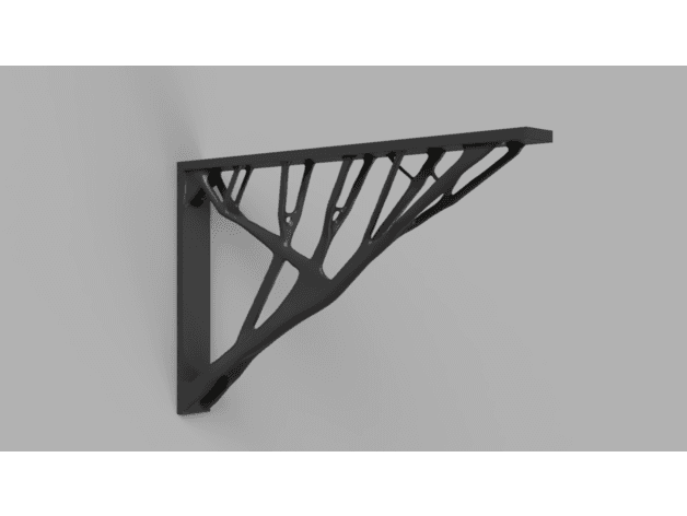 Generative Design Shelf Bracket 3d model