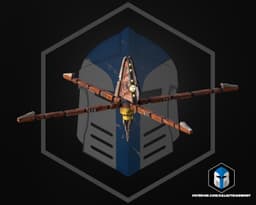 Flexi-Trident Class Assault Ship - 3D Print Files 3d model
