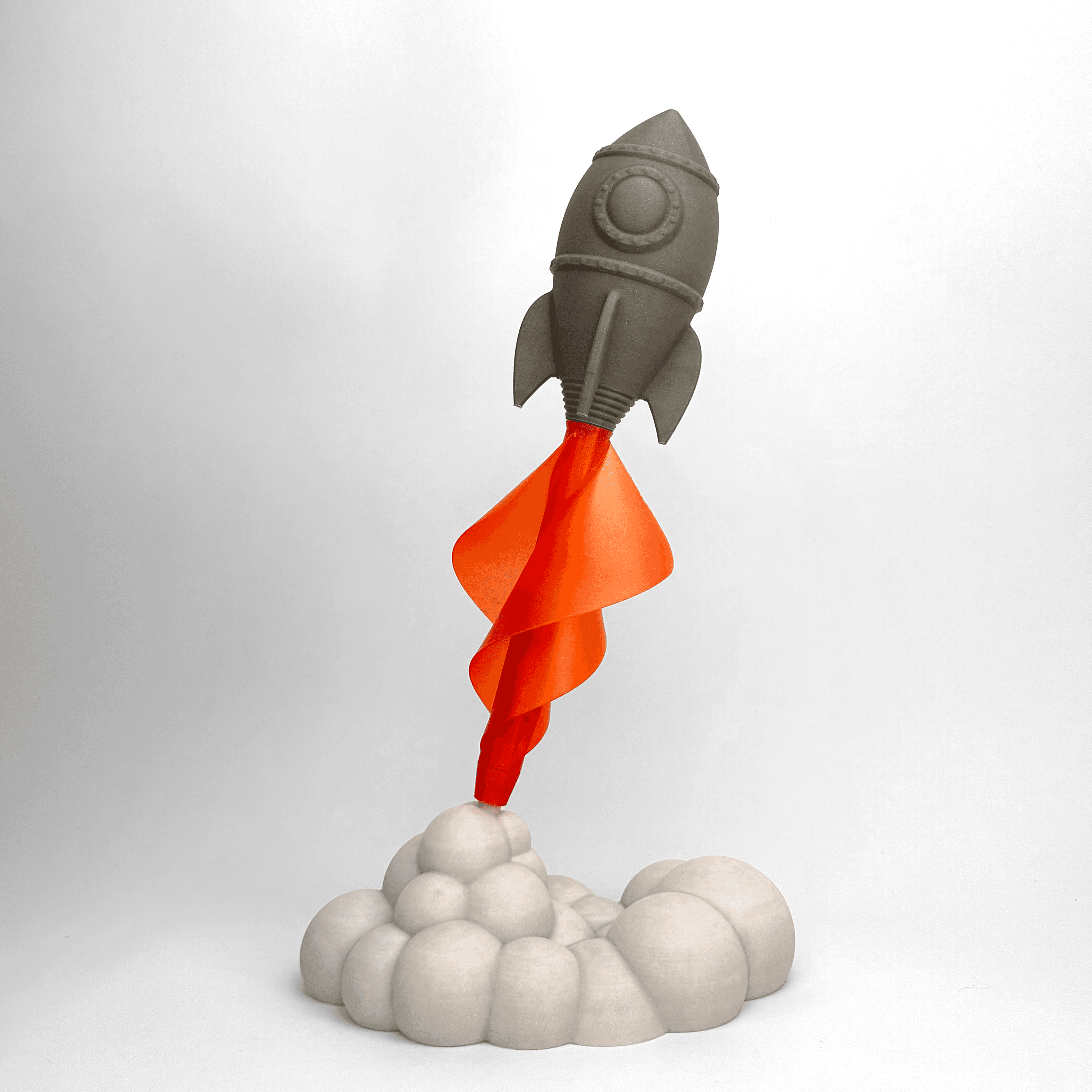 Archimedes Windmill Rocket Sculpture 3d model