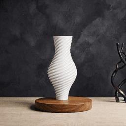 Vase Amphore Torsadée Fine 3d model