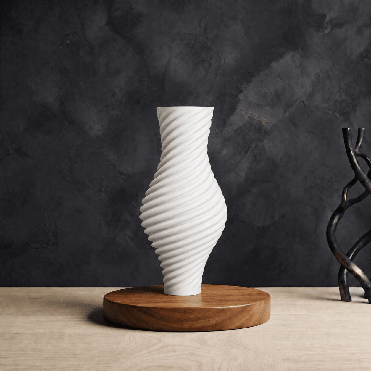 Vase Amphore Torsadée Fine 3d model