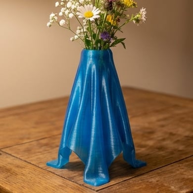 DRAPED FABRIC VASE 3d model