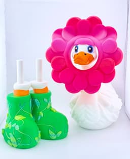 Flat Petal Flower Goose Gear for Porch Goose 3d model