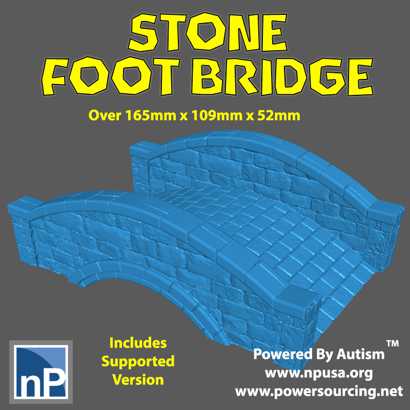 Modern Marvels - Stone Foot Bridge 3d model