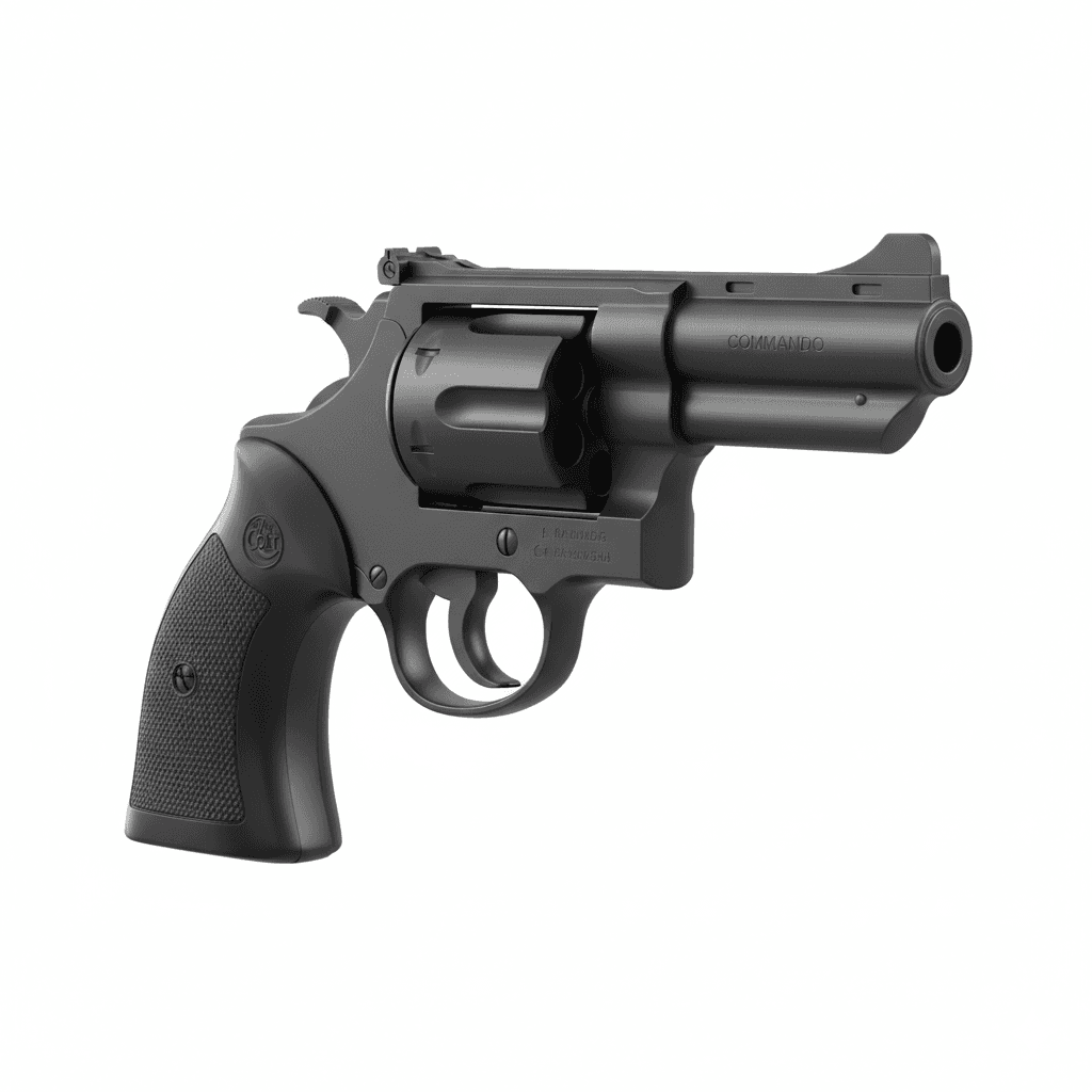 Colt Commando Revolver Military Handgun 3d model