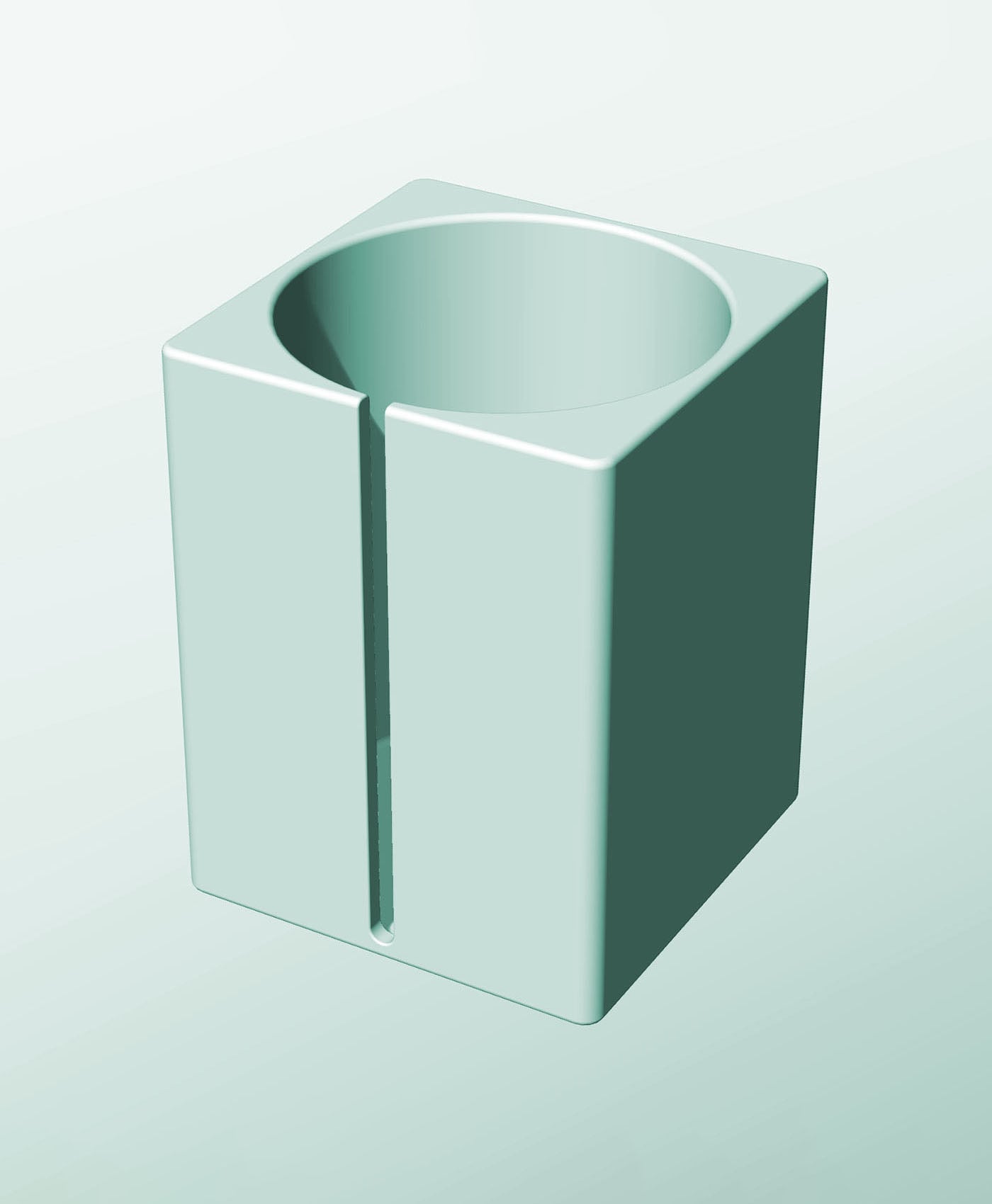 CS162-230-S Modular Stacking slotted container for home decor 3d model