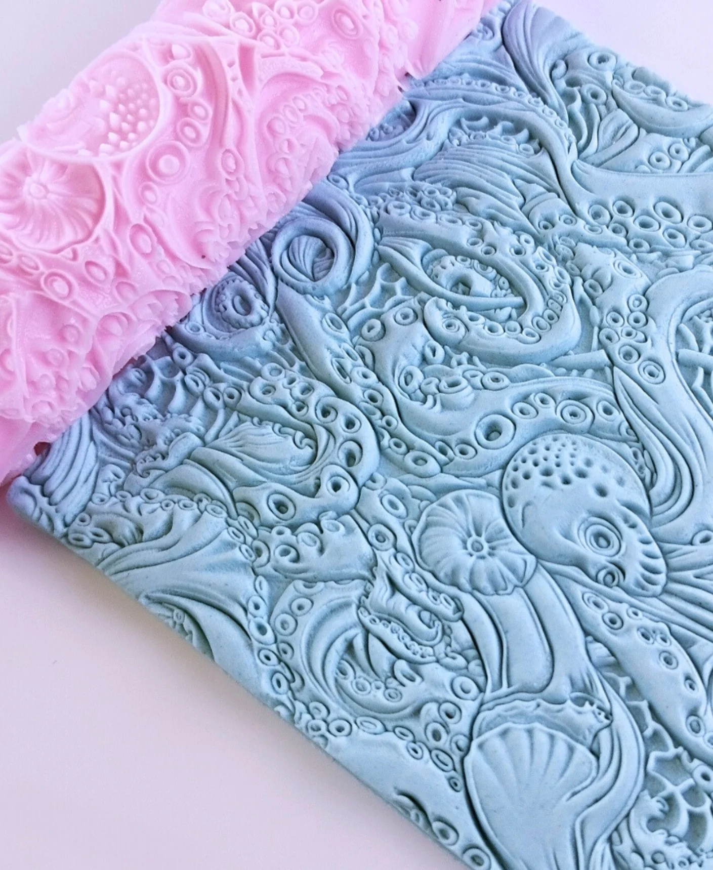 Octopus Texture Roller for Polymer Clay | Seamless & Realistic Impressions 3d model