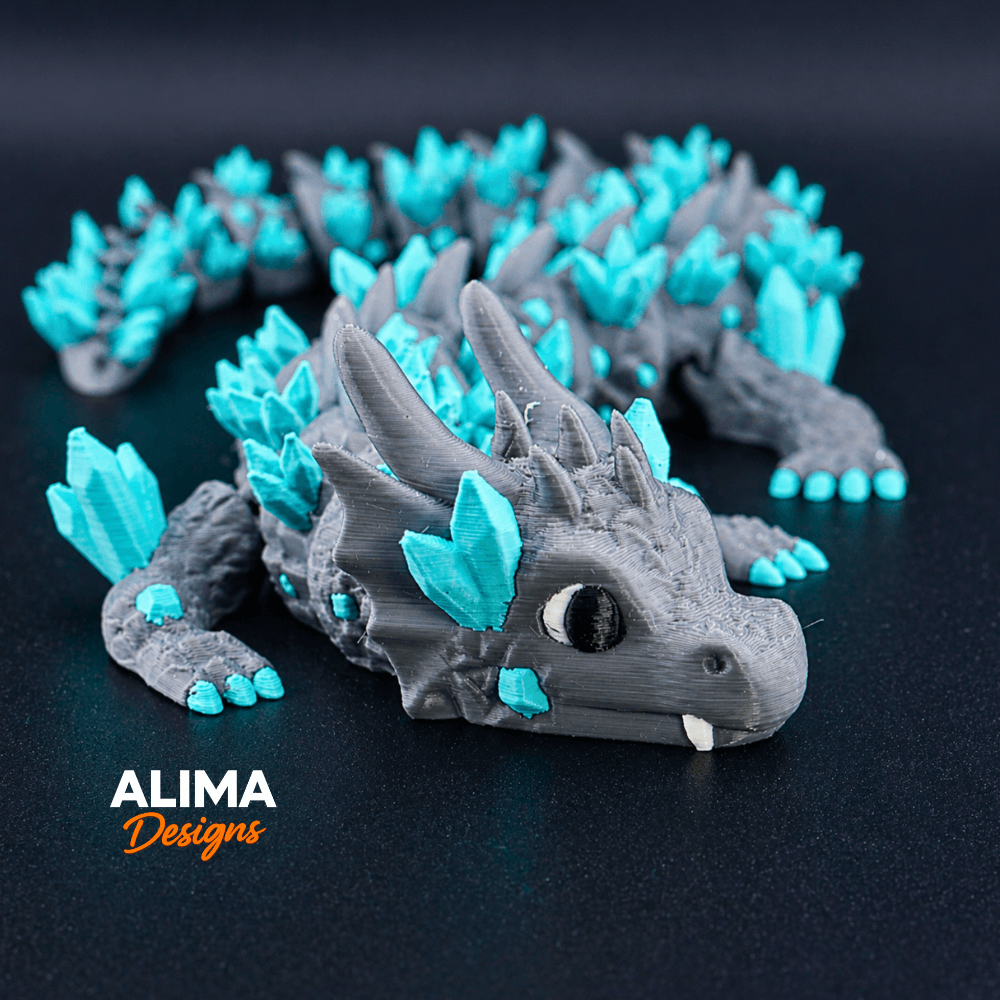 NEW XXL Crystal Dragon 3d model