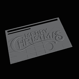 CHRISTMAS VISITING CARD 3d model