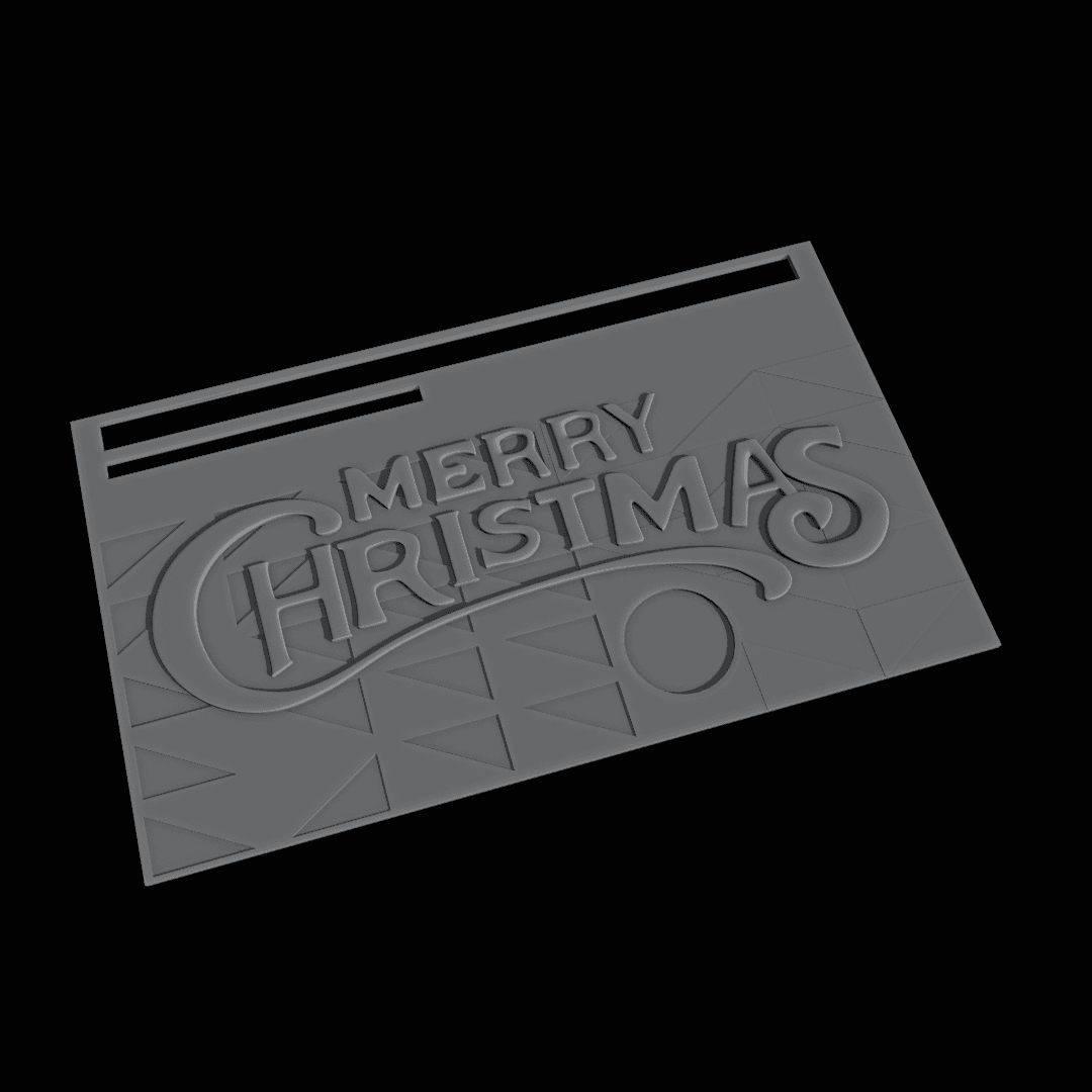 CHRISTMAS VISITING CARD 3d model