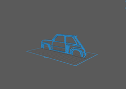 Renault - 5 Turbo Wall Art 3d model