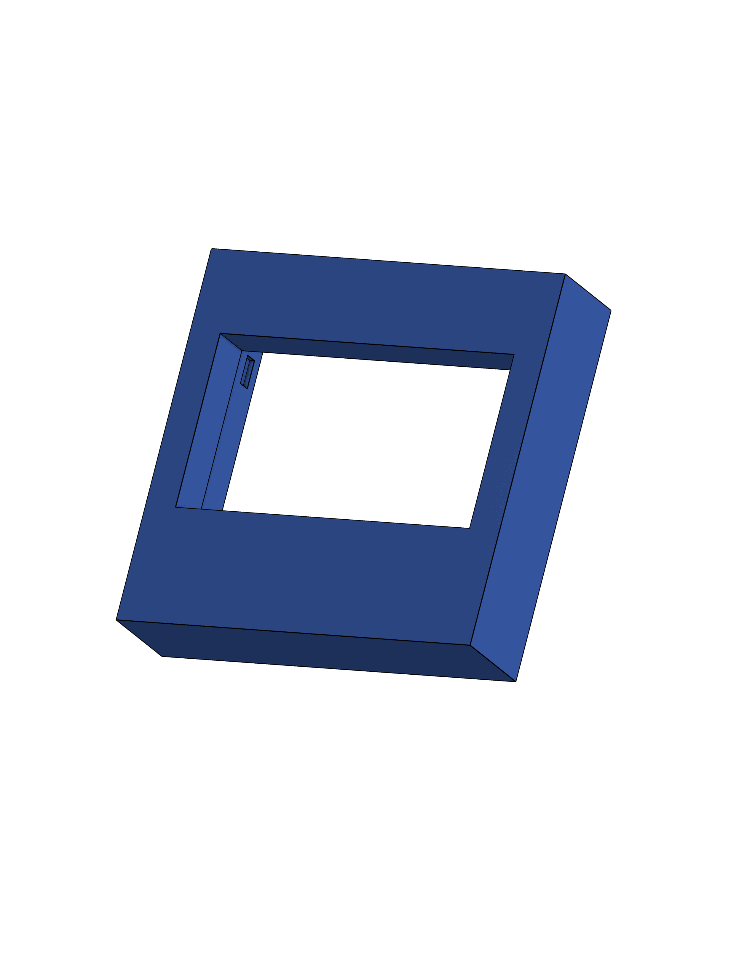 SSD1306 tzt 0.96 enclosure 3d model