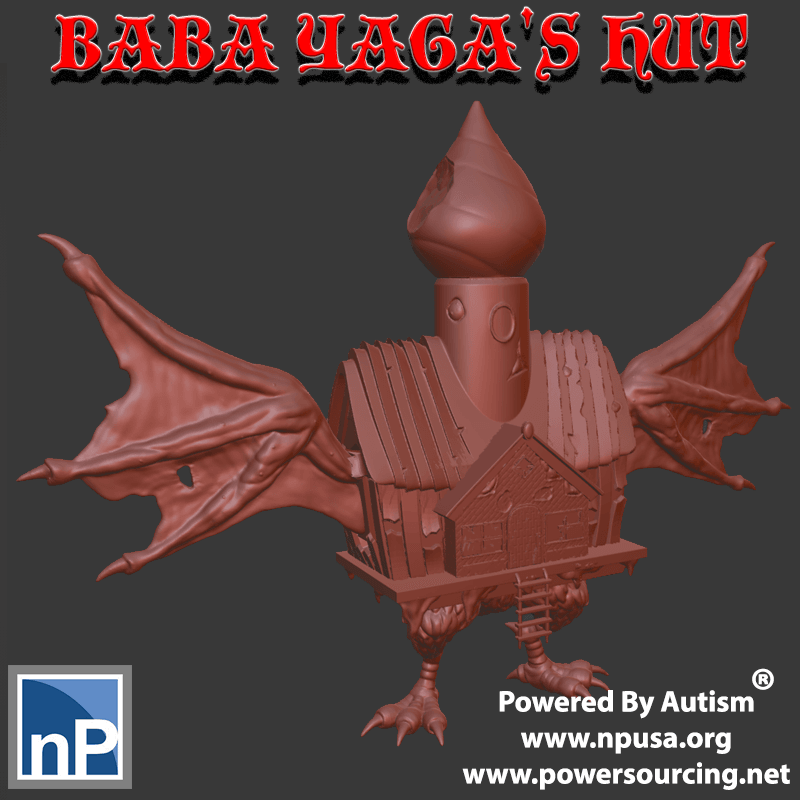 Baba Yaga's Hut 3d model